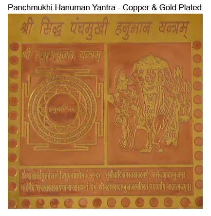 PANCHMUKHI HANUMAN YANTRA Hanuman Yantra With Gold Plated Coin Energized Gifts U EUR 1,15